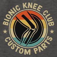 Bionic Knee Club Custom Parts Bones Funny Knee Replacement Vector Backpack