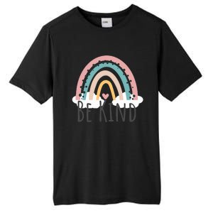 Be Kind Cute Rainbow Positive Quotes Inspirational Tall Fusion ChromaSoft Performance T-Shirt