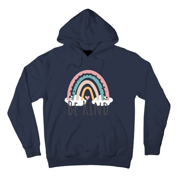 Be Kind Cute Rainbow Positive Quotes Inspirational Hoodie