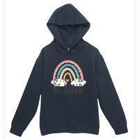 Be Kind Cute Rainbow Positive Quotes Inspirational Urban Pullover Hoodie