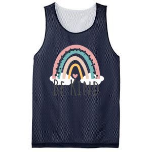 Be Kind Cute Rainbow Positive Quotes Inspirational Mesh Reversible Basketball Jersey Tank