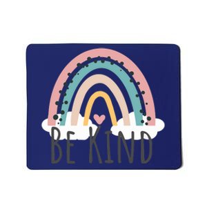 Be Kind Cute Rainbow Positive Quotes Inspirational Mousepad