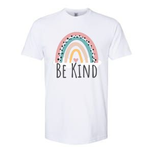 Be Kind Cute Rainbow Positive Quotes Inspirational Softstyle CVC T-Shirt