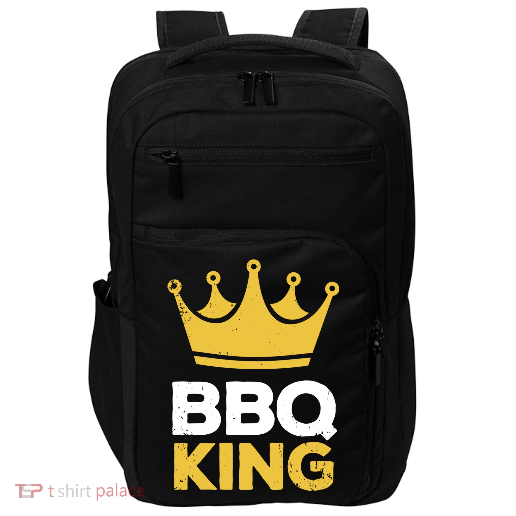 Bbq King Chef Dad Meaningful Gift Impact Tech Backpack