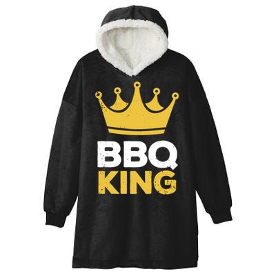 Bbq King Chef Dad Meaningful Gift Hooded Wearable Blanket