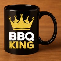 Bbq King Chef Dad Meaningful Gift 11oz C Handle Ceramic Mug