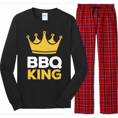 Bbq King Chef Dad Meaningful Gift Long Sleeve Pajama Set