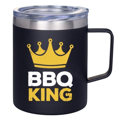Bbq King Chef Dad Meaningful Gift 12oz Stainless Steel Coffee Mug