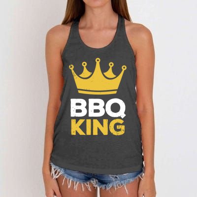 Bbq King Chef Dad Meaningful Gift Women's Knotted Racerback Tank