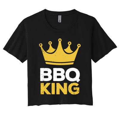 Bbq King Chef Dad Meaningful Gift Crop Top