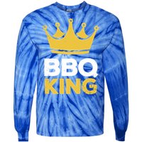 Bbq King Chef Dad Meaningful Gift Tie-Dye Long Sleeve Shirt