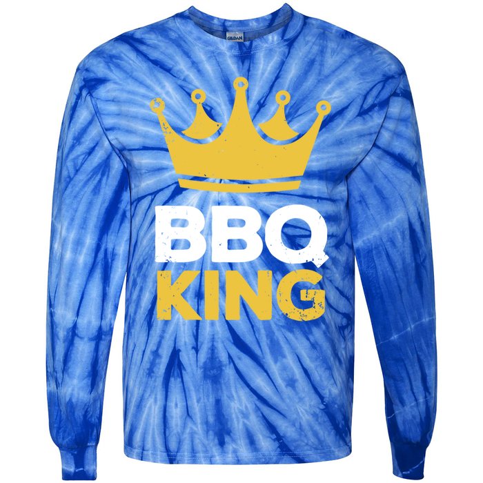 Bbq King Chef Dad Meaningful Gift Tie-Dye Long Sleeve Shirt