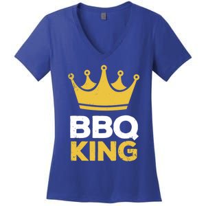 Bbq King Chef Dad Meaningful Gift Women's V-Neck T-Shirt