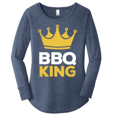 Bbq King Chef Dad Meaningful Gift Women's Perfect Tri Tunic Long Sleeve Shirt