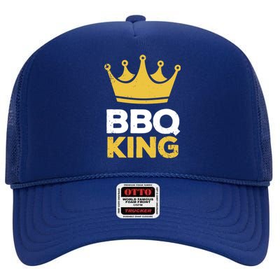 Bbq King Chef Dad Meaningful Gift High Crown Mesh Back Trucker Hat