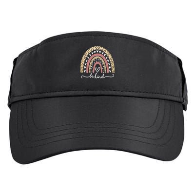 Be Kind Cute Leopard Rainbow Adult Drive Performance Visor