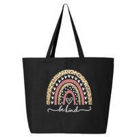 Be Kind Cute Leopard Rainbow 25L Jumbo Tote