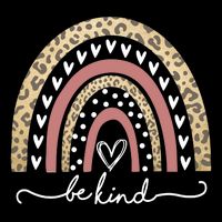 Be Kind Cute Leopard Rainbow Wool Snapback Cap
