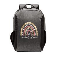 Be Kind Cute Leopard Rainbow Vector Backpack