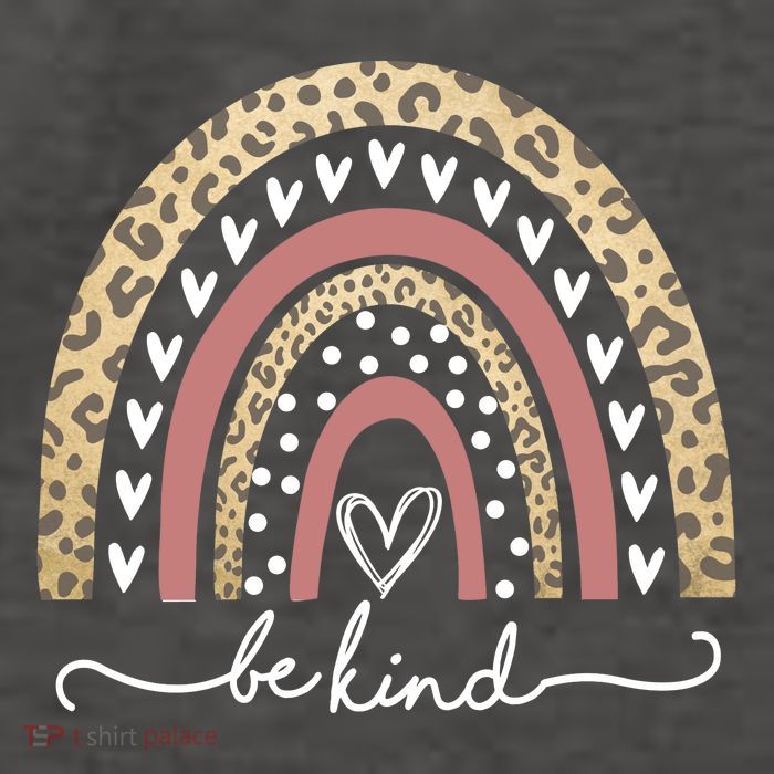 Be Kind Cute Leopard Rainbow Vector Backpack