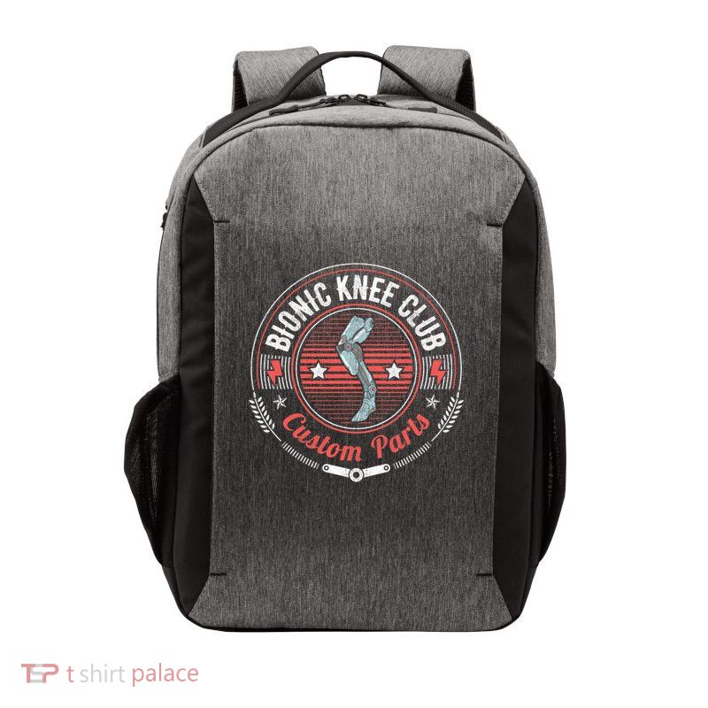 Bionic Knee Club Custom Parts Funny Knee Replacement Vector Backpack