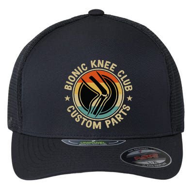 Bionic Knee Club Custom Parts Bones Funny Knee Replacement Flexfit Unipanel Trucker Cap