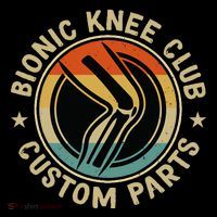 Bionic Knee Club Custom Parts Bones Funny Knee Replacement Flexfit Unipanel Trucker Cap