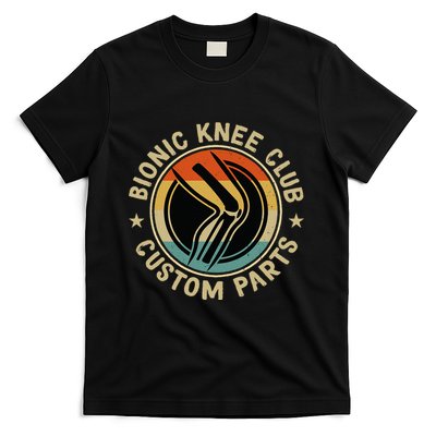 Bionic Knee Club Custom Parts Bones Funny Knee Replacement T-Shirt