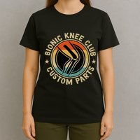 Bionic Knee Club Custom Parts Bones Funny Knee Replacement T-Shirt