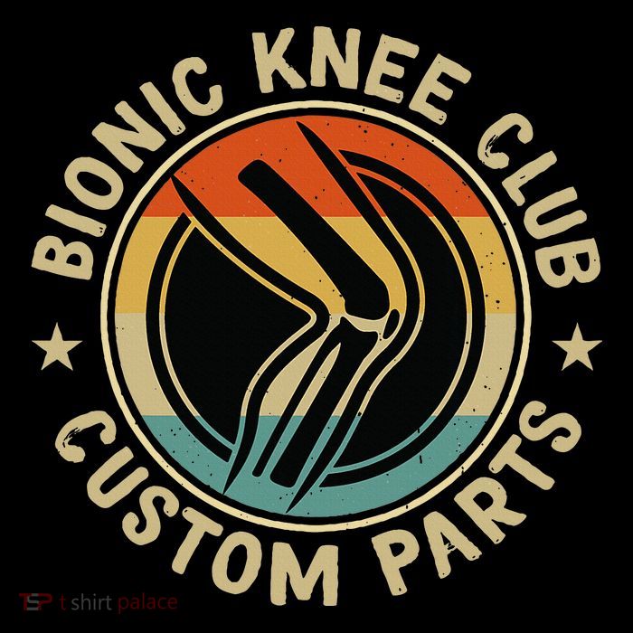 Bionic Knee Club Custom Parts Bones Funny Knee Replacement 7-Panel Snapback Hat