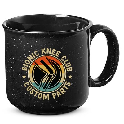 Bionic Knee Club Custom Parts Bones Funny Knee Replacement 15oz Campfire Ceramic Mug