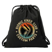 Bionic Knee Club Custom Parts Bones Funny Knee Replacement Drawstring Bag