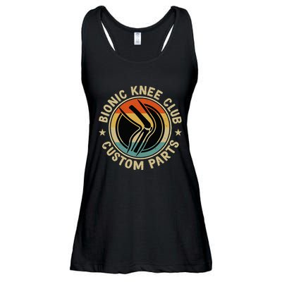 Bionic Knee Club Custom Parts Bones Funny Knee Replacement Ladies Essential Flowy Tank