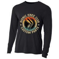 Bionic Knee Club Custom Parts Bones Funny Knee Replacement Cooling Performance Long Sleeve Crew