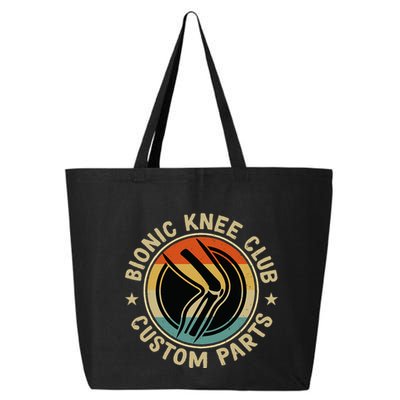 Bionic Knee Club Custom Parts Bones Funny Knee Replacement 25L Jumbo Tote