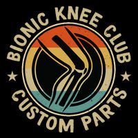 Bionic Knee Club Custom Parts Bones Funny Knee Replacement Baby Bodysuit