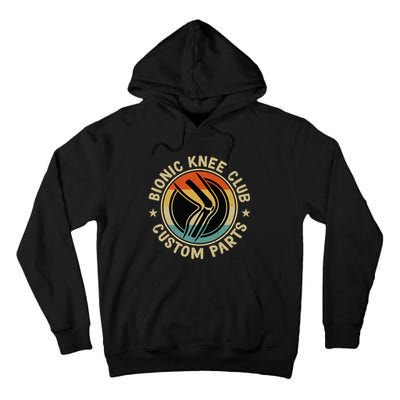Bionic Knee Club Custom Parts Bones Funny Knee Replacement Tall Hoodie