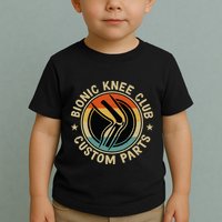 Bionic Knee Club Custom Parts Bones Funny Knee Replacement Toddler T-Shirt