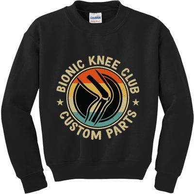 Bionic Knee Club Custom Parts Bones Funny Knee Replacement Kids Sweatshirt