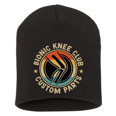 Bionic Knee Club Custom Parts Bones Funny Knee Replacement Short Acrylic Beanie
