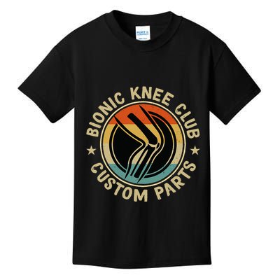 Bionic Knee Club Custom Parts Bones Funny Knee Replacement Kids T-Shirt