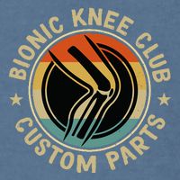 Bionic Knee Club Custom Parts Bones Funny Knee Replacement Garment-Dyed Sweatshirt