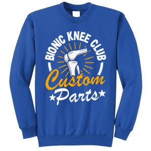 Bionic Knee Club Custom Parts Surgery Funny Knee Replacet Gift Sweatshirt