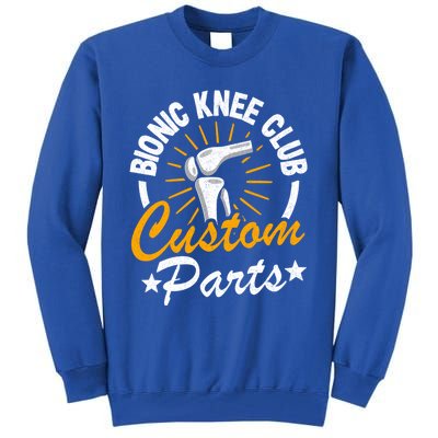 Bionic Knee Club Custom Parts Surgery Funny Knee Replacet Gift Tall Sweatshirt