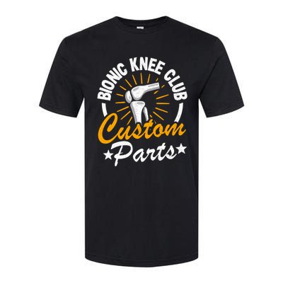 Bionic Knee Club Custom Parts Surgery Funny Knee Replacet Gift Softstyle CVC T-Shirt