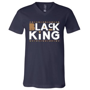 Black King Couple Matching Melanin Black Lives Matter Gift V-Neck T-Shirt