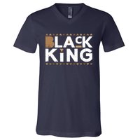 Black King Couple Matching Melanin Black Lives Matter Gift V-Neck T-Shirt