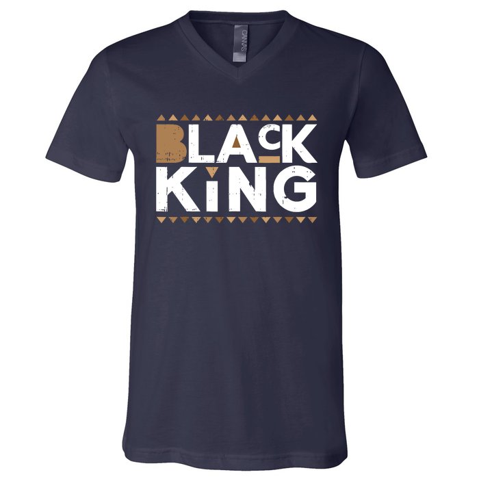 Black King Couple Matching Melanin Black Lives Matter Gift V-Neck T-Shirt