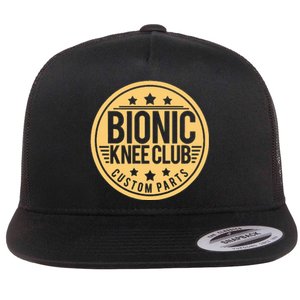 Bionic Knee Club Knee Surgery Knee Replacement Recovery Flat Bill Trucker Hat