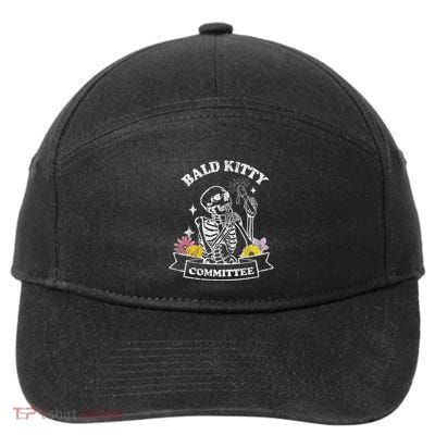 Bald Kitty Commit Waxer Esthetician Brazilian Waxing 7-Panel Snapback Hat